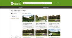 Desktop Screenshot of mygolfdeals.com